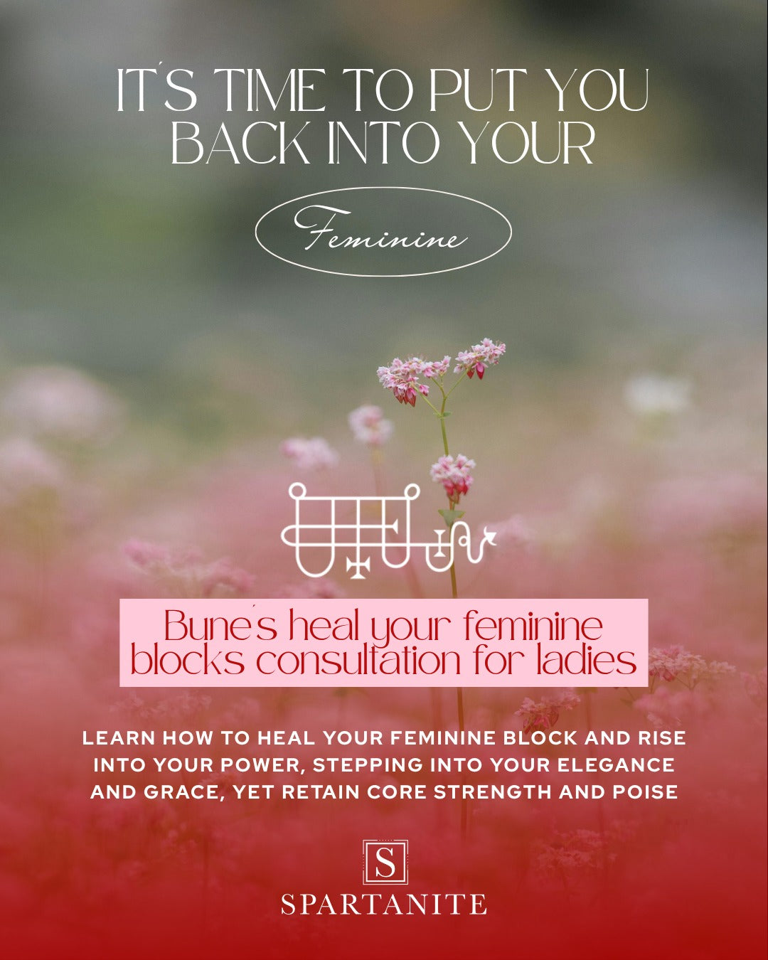 BUNE'S HEAL YOUR FEMININE BLOCKS CONSULTATION FOR LADIES