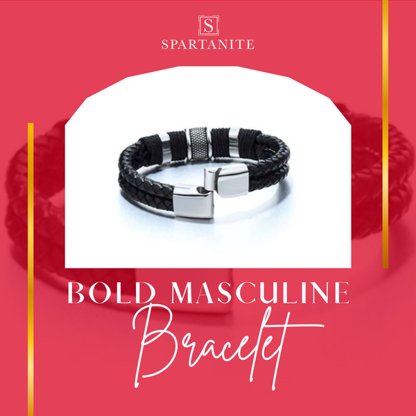 "Bold Masculine Bracelet - Enhance your intuitive clarity and spiritual connection. See through deception and make confident decisions with this unique accessory infused with powerful energies."