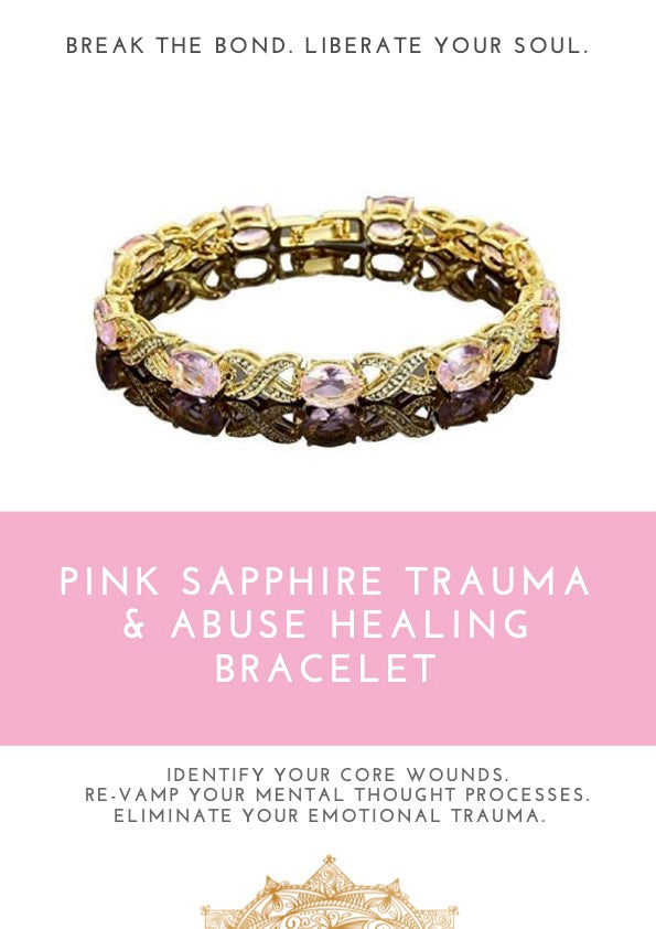 Pink Sapphire Trauma & Abuse Healing Bracelet - The Spartanite Store
