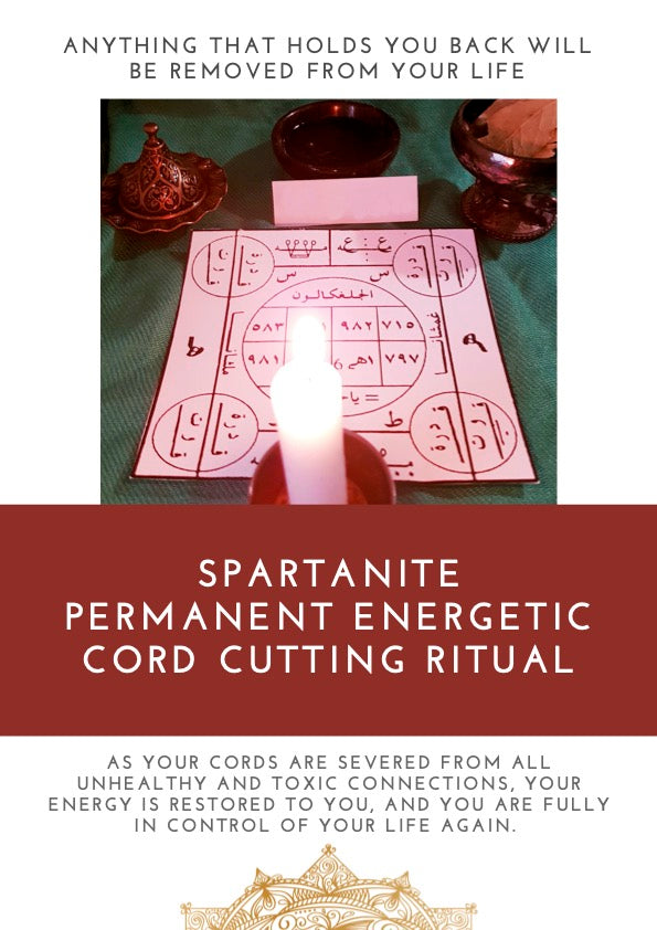 Spartanite Permanent Energetic Cord Cutting Ritual - The Spartanite Store