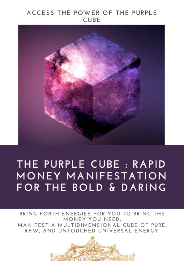 THE PURPLE CUBE : RAPID MONEY MANIFESTATION FOR THE BOLD & DARING - The Spartanite Store