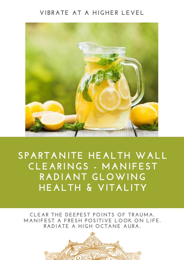 Spartanite Health Wall Clearings - MANIFEST RADIANT GLOWING HEALTH & VITALITY - The Spartanite Store
